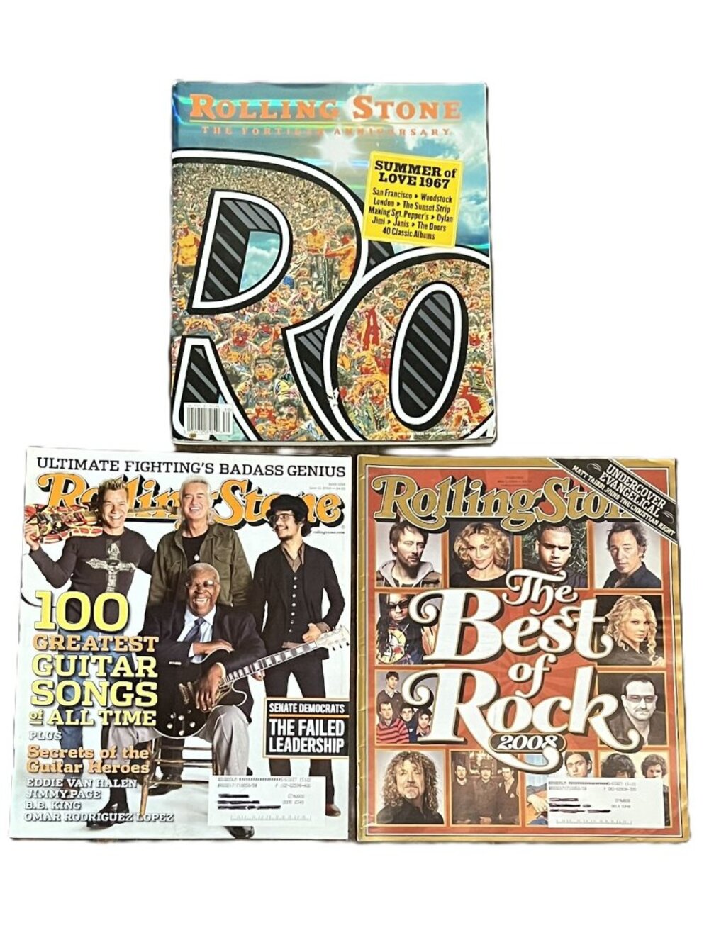 Rolling Stone Mag 40th Anniversary/100 Greatest Guitar Songs/Best of Rock 2008